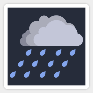 Rain Cloud Symbol Magnet